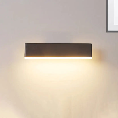 DecorBites™ Rotatable Metal Rectangular Sconce LED Wall Lamp for Bedside, Contemporary Lighting in Coffee/White with Warm/White Light