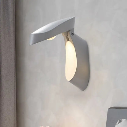 DecorBites™ Rotatable Oval Wall Sconce - Modern Metal LED Bedside Light in White/Black/Gold Finish
