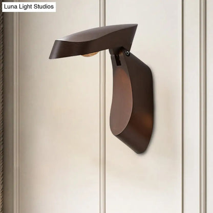 DecorBites™ Rotatable Oval Wall Sconce - Modern Metal LED Bedside Light in White/Black/Gold Finish