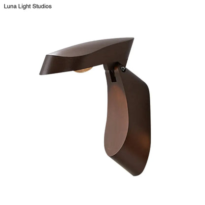 DecorBites™ Rotatable Oval Wall Sconce - Modern Metal LED Bedside Light in White/Black/Gold Finish