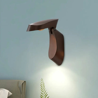 DecorBites™ Rotatable Oval Wall Sconce - Modern Metal LED Bedside Light in White/Black/Gold Finish