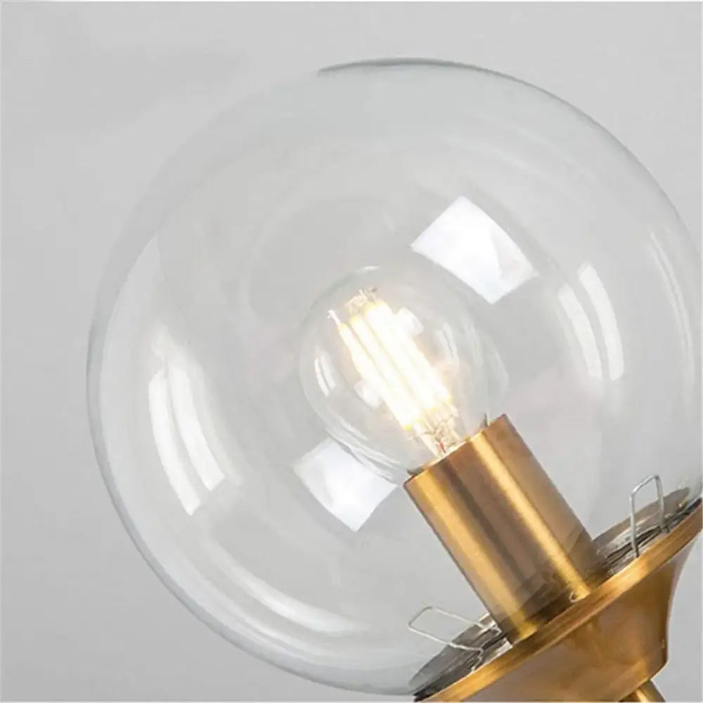 Round clear glass lamp shade replacement living room fishbowl cover