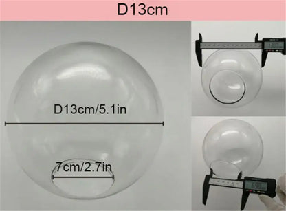 Round clear glass lamp shade replacement living room fishbowl cover