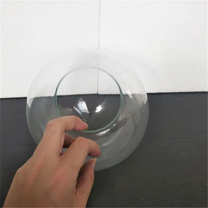 Round clear glass lamp shade replacement living room fishbowl cover