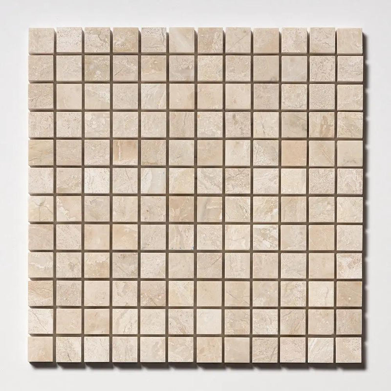 Royal Beige Honed 1x1 Marble Mosaics 12x12