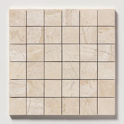 Royal Beige Honed 2x2 Marble Mosaics 12x12