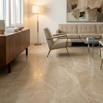 Royal Beige Honed Marble Tiles 12x24