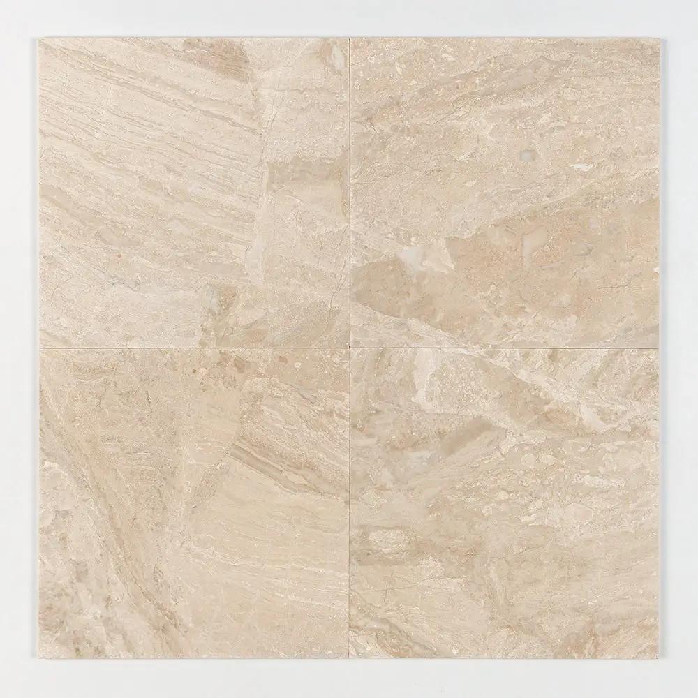 Royal Beige Honed Marble Tiles 18x18