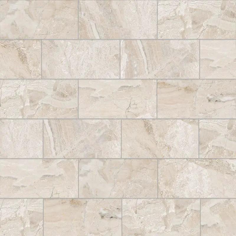 Royal Beige Honed Marble Tiles 2 3/4x5 1/2