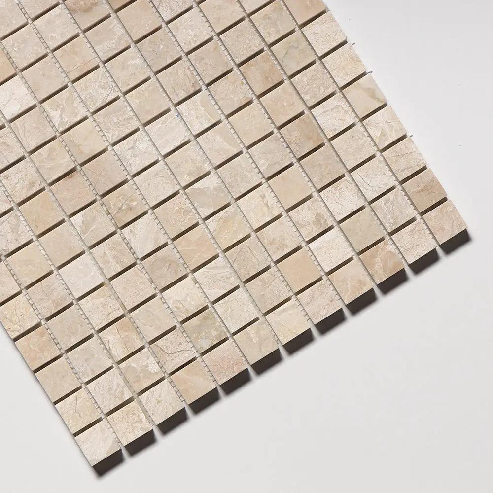 Royal Beige Polished 1x1 Marble Mosaics 12x12