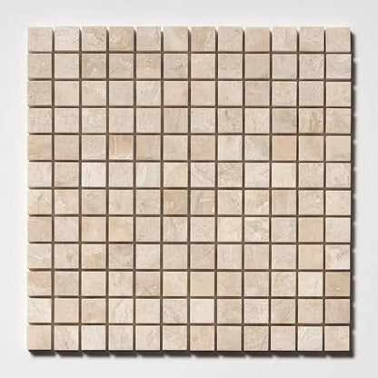 Royal Beige Polished 1x1 Marble Mosaics 12x12