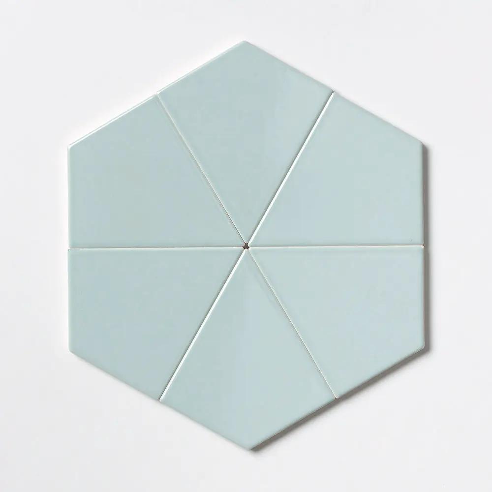 Seafoam Glossy Diamante Ceramic Tiles 6x6