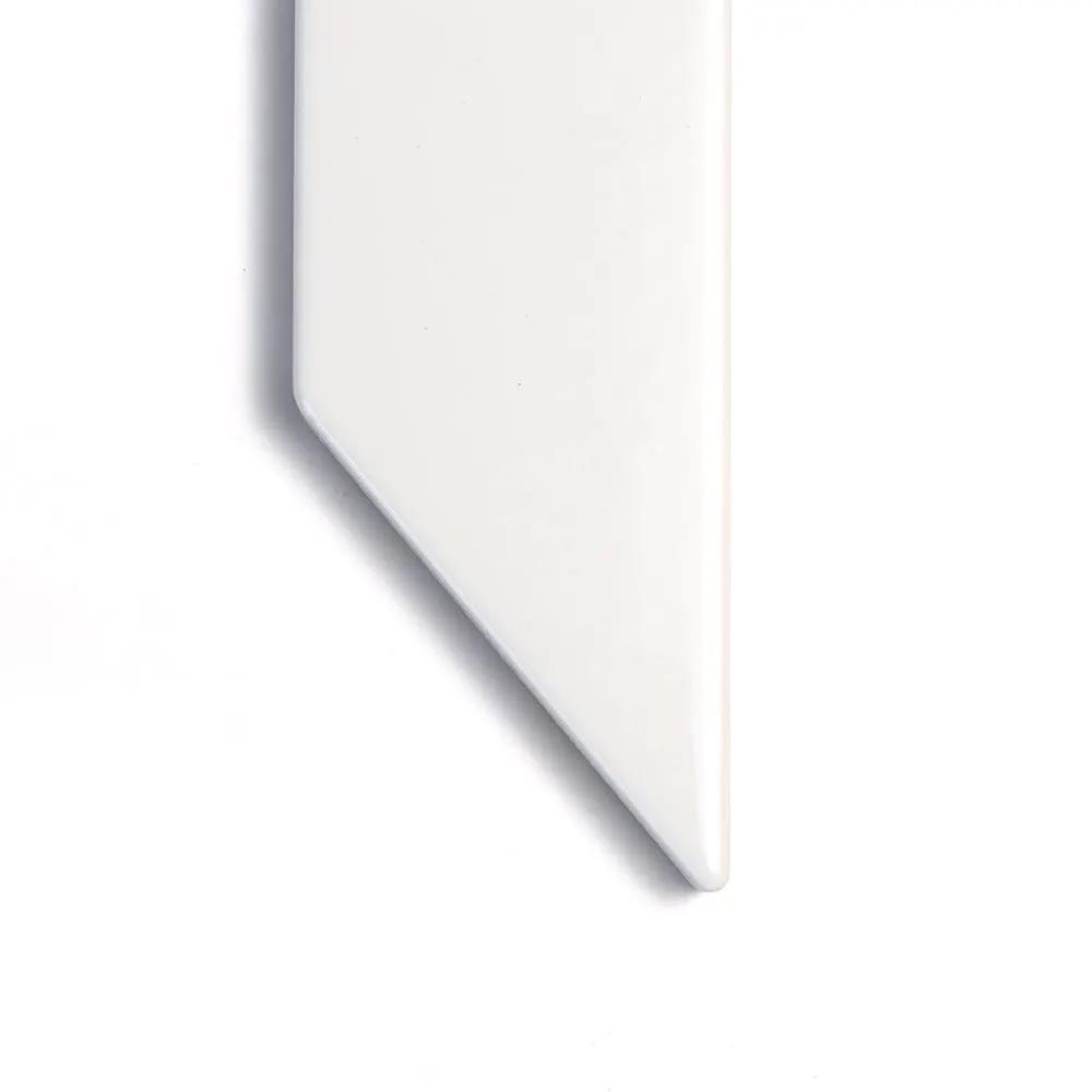 Royal White Glossy Base Trim Ceramic Moldings 4 3/16x6