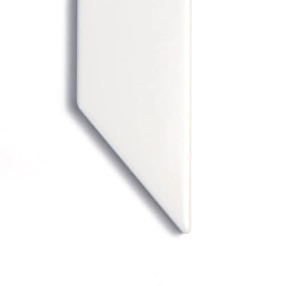 Royal White Glossy Base Trim Ceramic Moldings 4 3/16x6