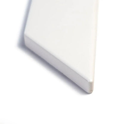 Royal White Glossy Base Trim Ceramic Moldings 4 3/16x6