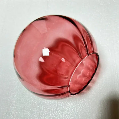 Ruby red swirl glass ball pendant lamp living room decor