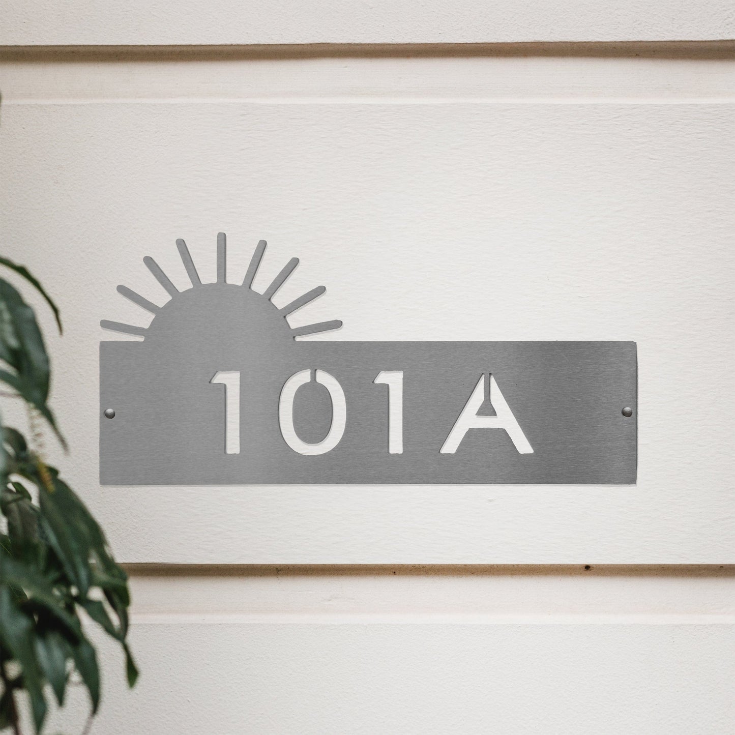 [COL] Landscape Address Plaque - 4 Styles - Circular Address Plaque for House Numbers
