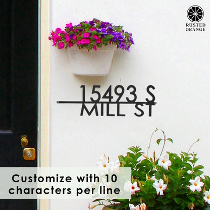 [COL] Magnolia Address Plaque - 3 Sizes - Modern Outside House Numbers for Address