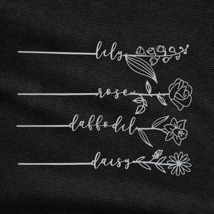 [COL] Flower Pick- Set of 3 Metal Flowers