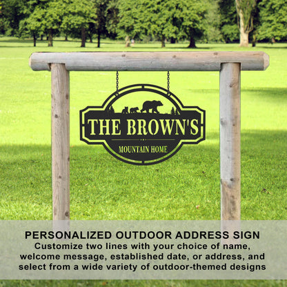[COL] Home on the Range Oversized Address Plaque - House Number Sign