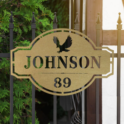 [COL] Home on the Range Oversized Address Plaque - House Number Sign