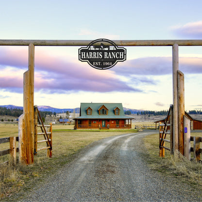 [COL] Home on the Range Oversized Address Plaque - House Number Sign