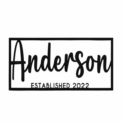 [COL] This is Us Family Name Sign - House Name Sign Metal Wall Decor