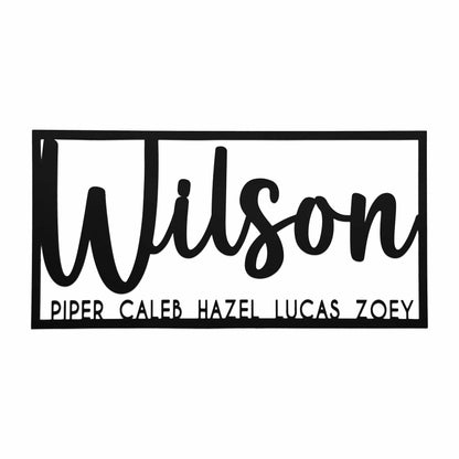 [COL] This is Us Family Name Sign - House Name Sign Metal Wall Decor
