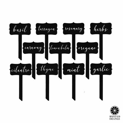 [COL] Window Garden Markers - Your Favorite 5 - Herb Garden Plant Identification Stakes