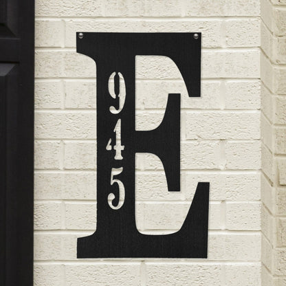 [COL] Letter Address Plaque - 3 Sizes - Metal Personalized Address Numbers for House