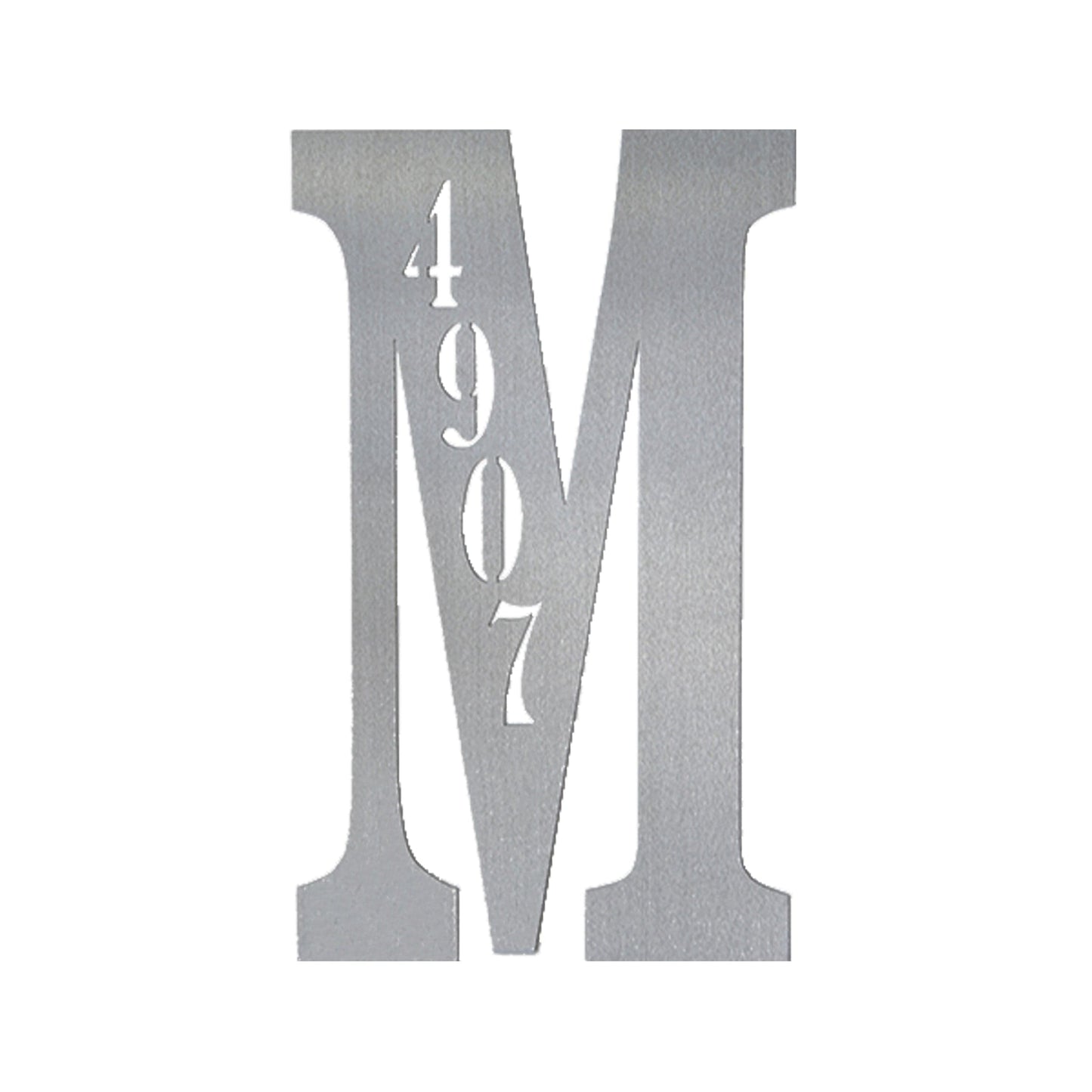 [COL] Letter Address Plaque - 3 Sizes - Metal Personalized Address Numbers for House