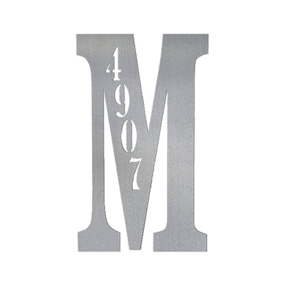 [COL] Letter Address Plaque - 3 Sizes - Metal Personalized Address Numbers for House