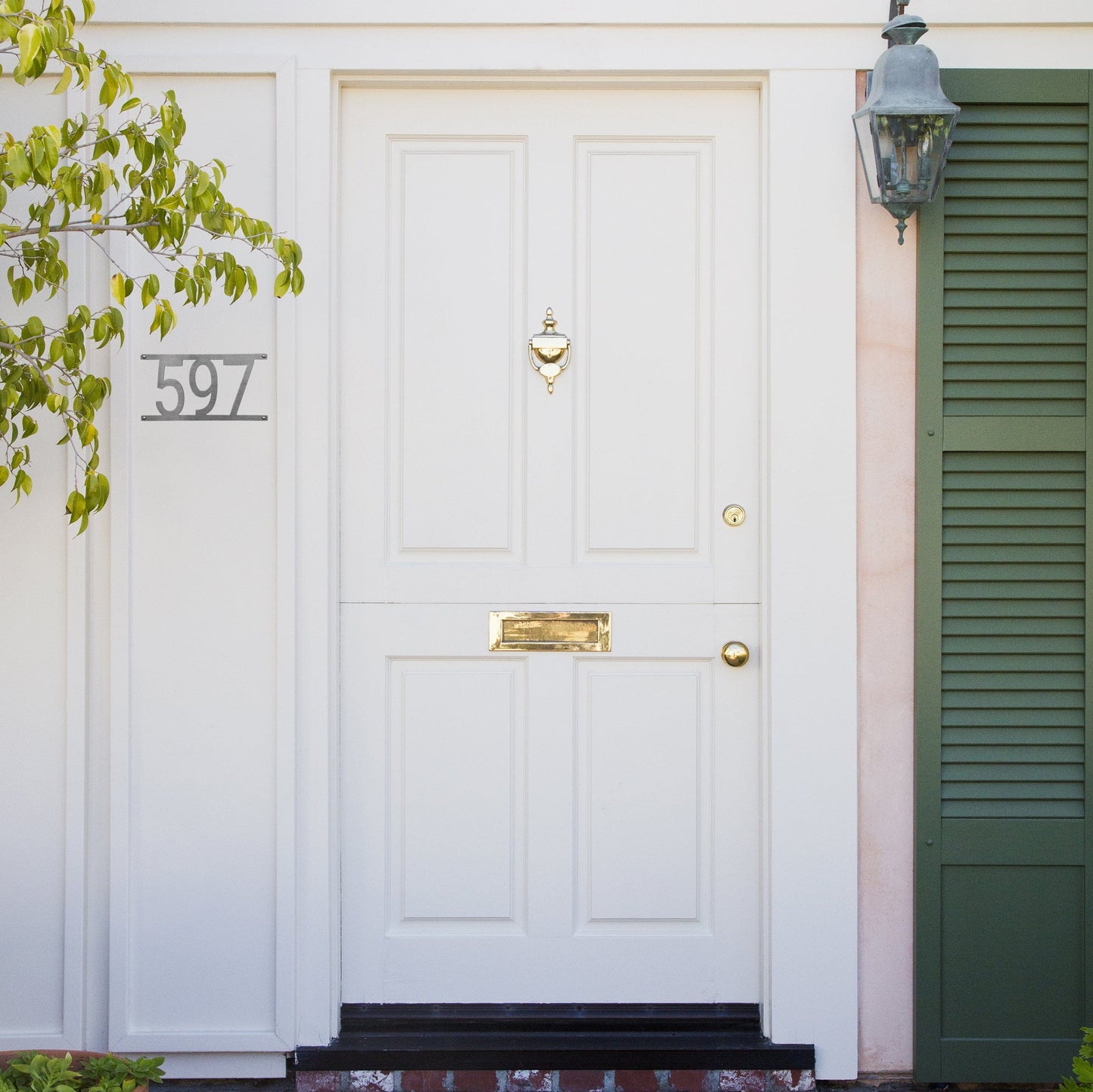 [COL] Simple Address Plaque - 3 Sizes - Address Numbers for Outside