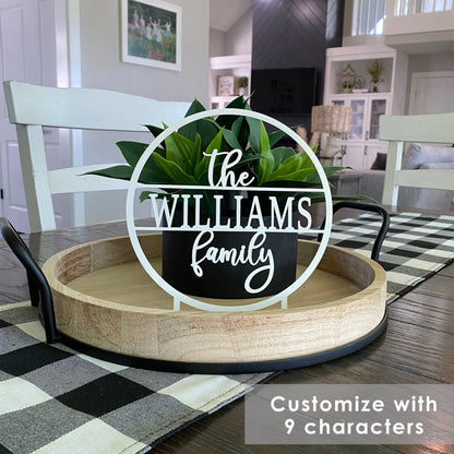 [COL] Anderson Tabletop or Shelf Personalized Name Sign - 2 Styles - Last Name Signs