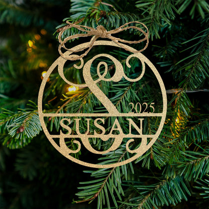 [COL] Circle Monogram With Name - Monogram Last Name Signs for Home