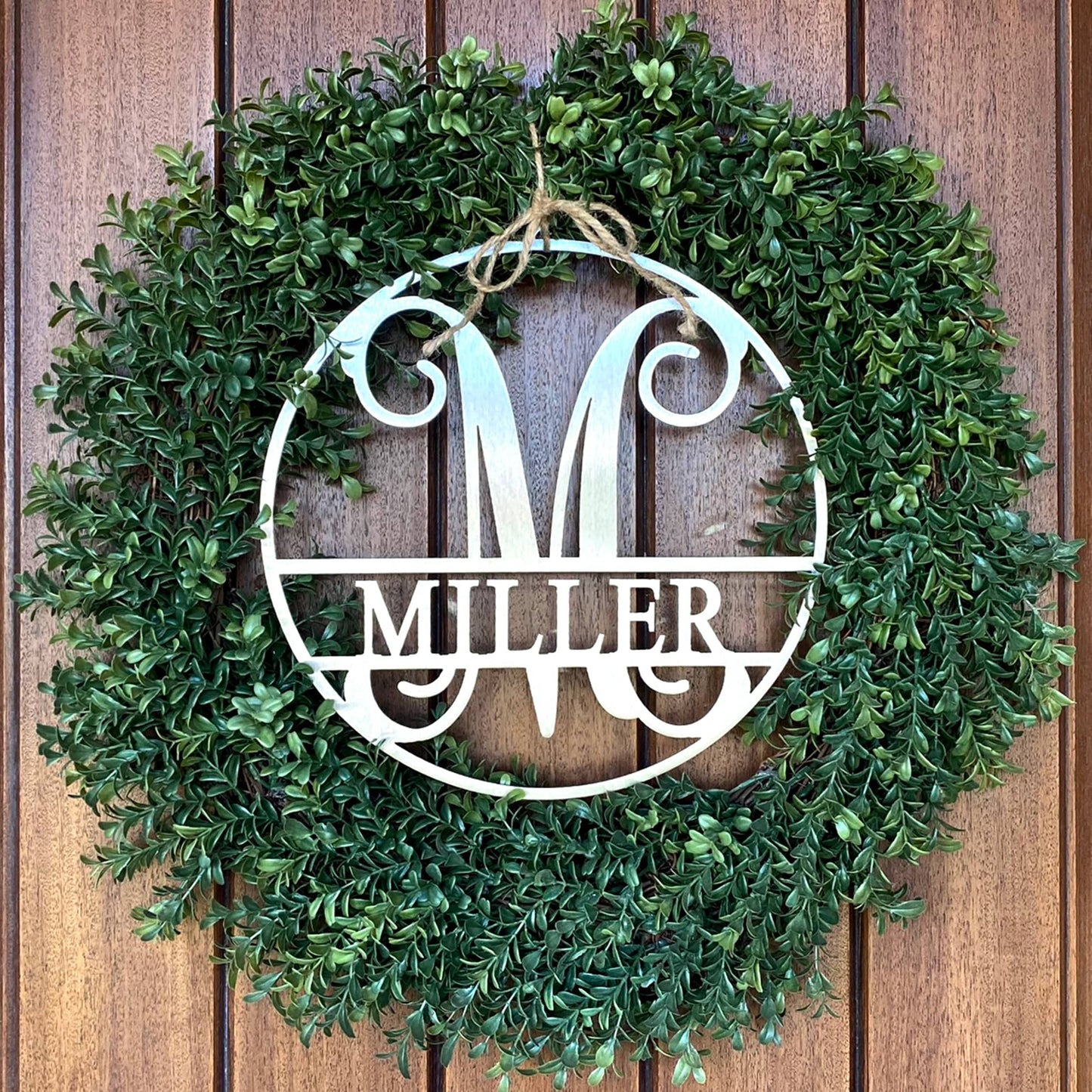 [COL] Circle Monogram With Name - Monogram Last Name Signs for Home