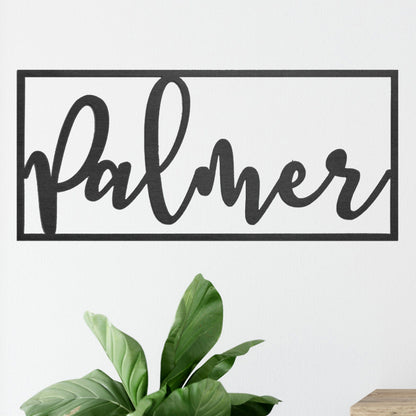 [COL] What's in a Name Plaque - 3 Sizes - Personalized Metal Family Name Sign