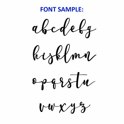 [COL] Minimalist Custom Circle 2 Styles - Script Personalized Metal for Home Decor