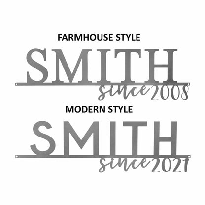 [COL] Our Happy Family - 2 Styles Personalized Family Name Signs For Home Decor