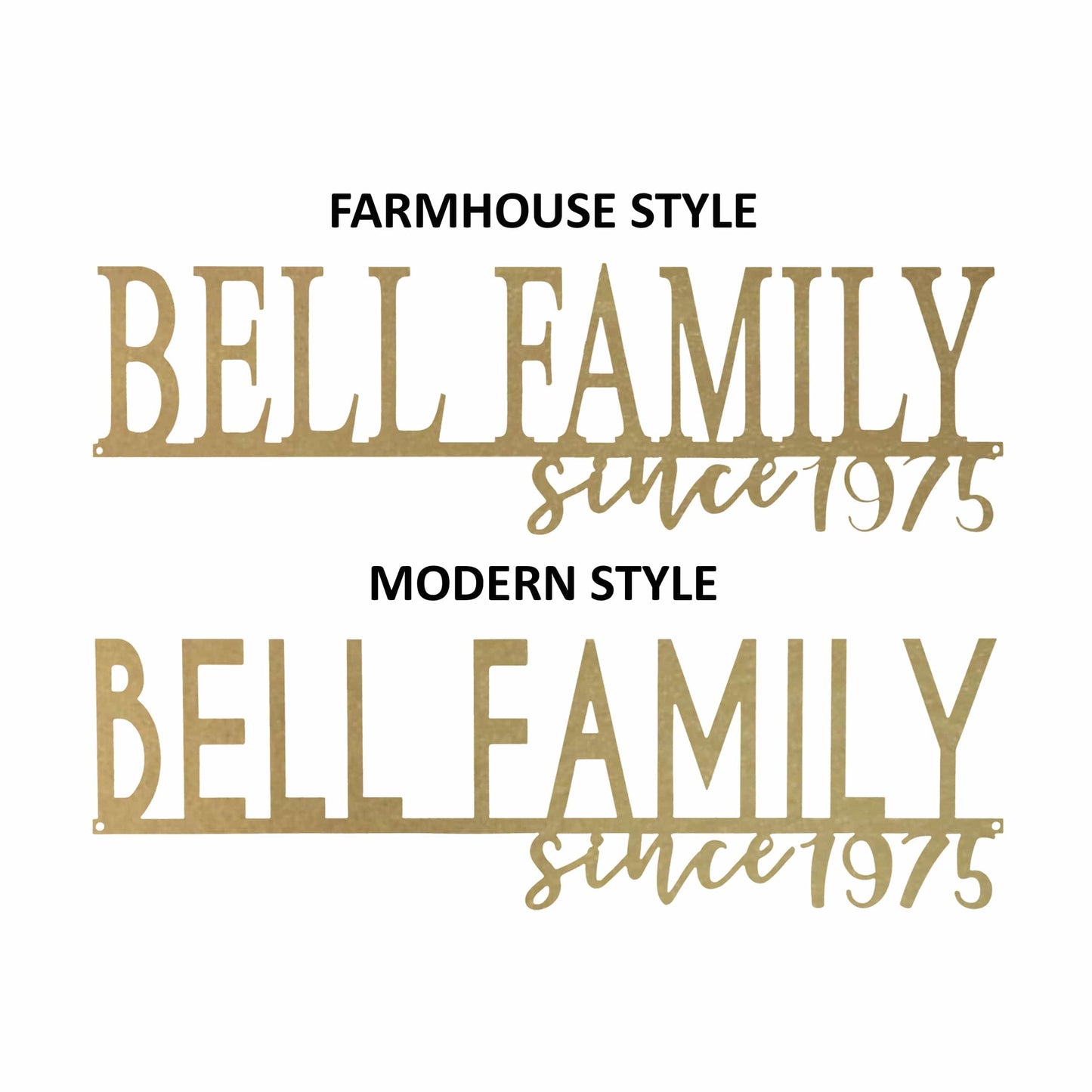 [COL] Our Happy Family - 2 Styles Personalized Family Name Signs For Home Decor