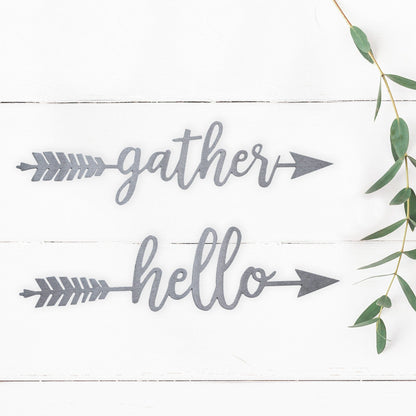 [COL] Sweets Arrow - 5 Styles - Personalized Metal Name Sign for Wall Decor