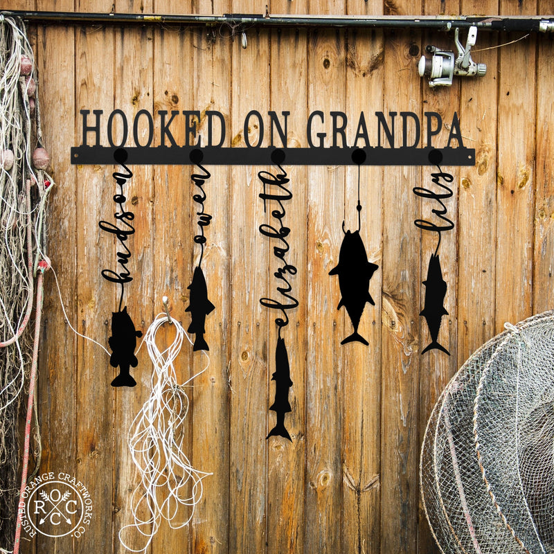 [COL] Reely Great Family Names Fish Sign Personalized - Father's Day, Dad, Grandpa