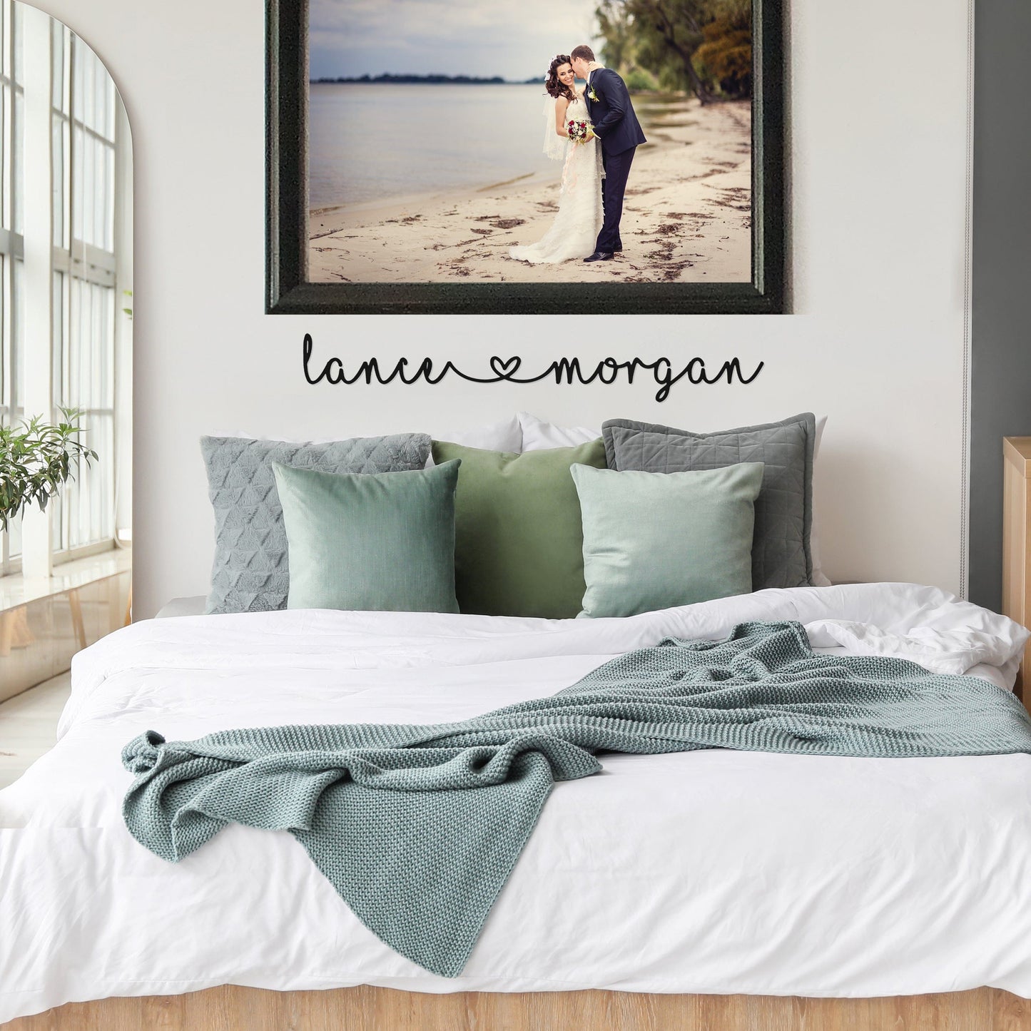 [COL] I Heart You - Couples Love Decor Wall Art for Bedroom Above Bed Gift
