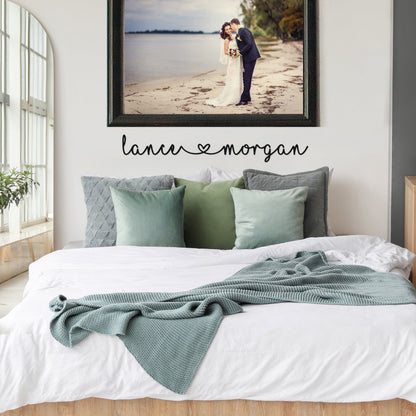 [COL] I Heart You - Couples Love Decor Wall Art for Bedroom Above Bed Gift