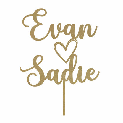 [COL] Wedding Cake Topper for Couples - Personalized Cake Topper for Anniversaries and Weddings - Mr and Mrs Cake Topper Decorations Wedding Cake Toppers