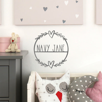 [COL] Flower Shop Collection - Personalized Family Custom Name Wall Sign for Wreath