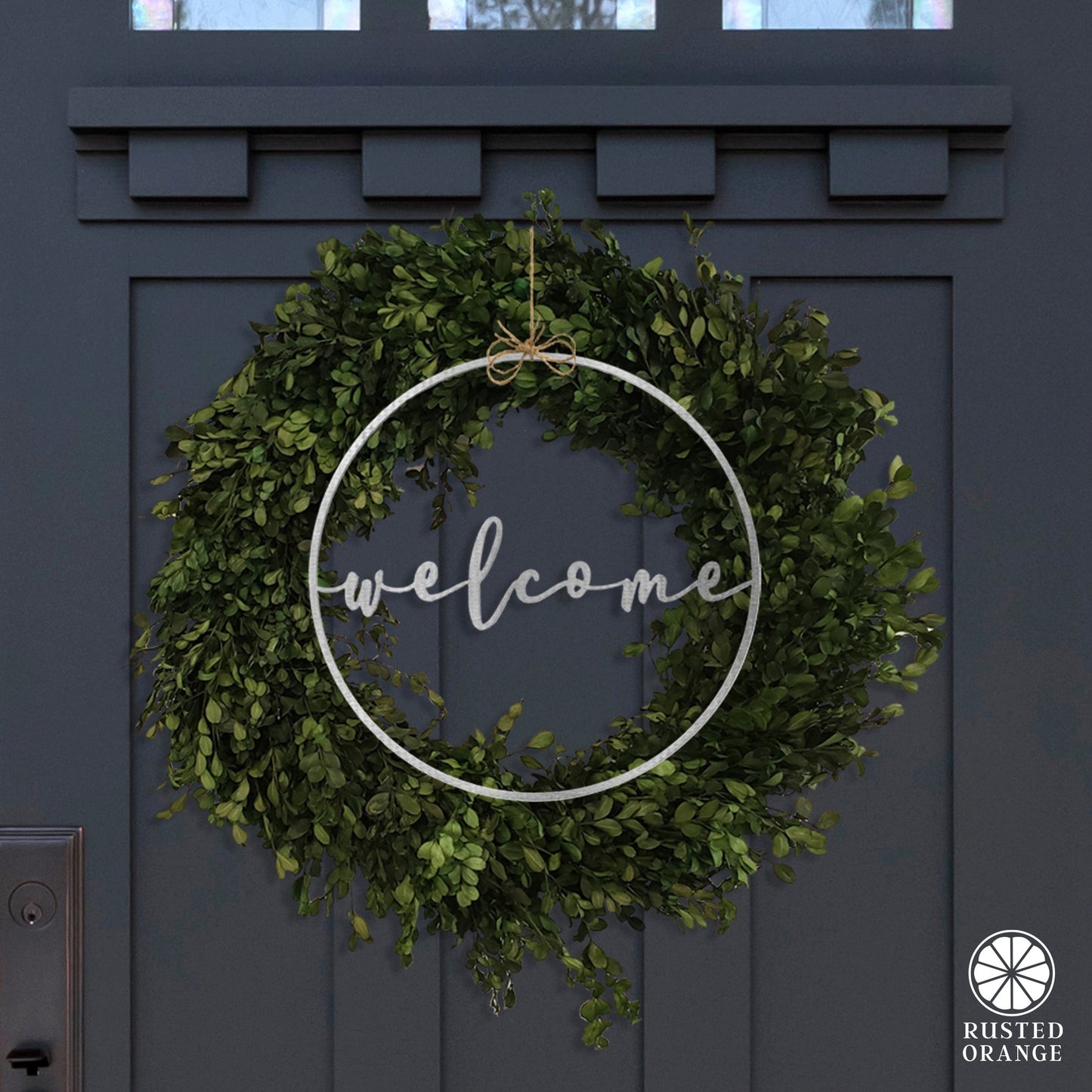 [COL] Welcome Circle Greeting - Welcome Home Outdoor Sign for Front Door
