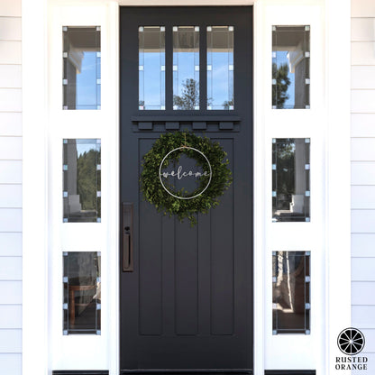 [COL] Welcome Circle Greeting - Welcome Home Outdoor Sign for Front Door