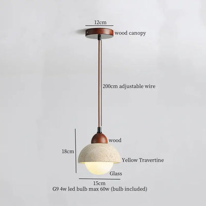 Rustic brass and ceramic glass ball led pendant light dining room