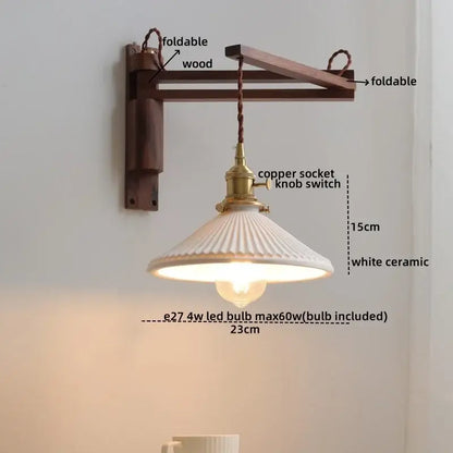 Rustic brass and clear glass wall sconce stair light fixture